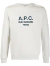 A.p.c. Long-sleeve Crew Neck Cotton T-shirt In White
