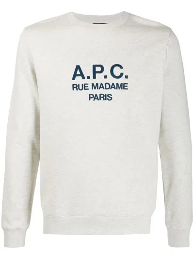Apc Long-sleeve Crew Neck Cotton T-shirt In White