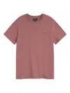 Apc Embroidered-logo T-shirt In Pink
