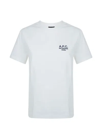 Apc Embroidered Logo T-shirt In White