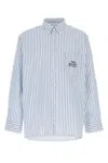 Apc A.p.c. Embroidered Oxford A.p.c. X Marc Jacobs Oversize Shirt In White