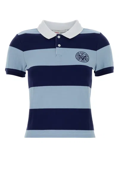 Apc A.p.c. Embroidered Stretch Piquet A.p.c X Marc Jacobs Polo Shirt In White