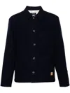 Apc A.p.c. Emile Wool Blend Overshirt In Black
