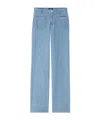 Apc High Waist Four Pocket Jeans In Blue