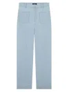 Apc Wide-leg Denim Trousers Patch Pockets