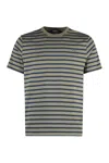 Apc A.p.c. Emilien Cotton Crew-neck T-shirt In Multi