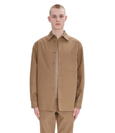 Apc A.p.c. Shirts In Brown
