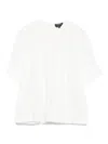 Apc A.p.c. Cotton Blouse With Elastic Neckline In White