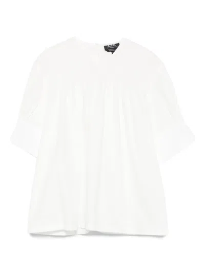 Apc Estelle Blouse In White
