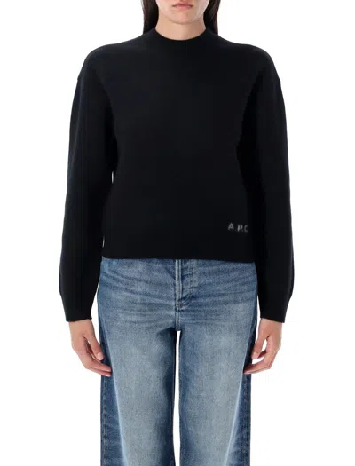 Apc A.p.c. Esther Knit Crew Neck In Black