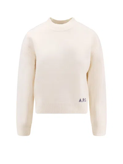 Apc Esther Virgin Wool Sweater In Neutral