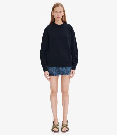 Apc Ethan Sweatshirt (w) Xl Iak In Iak - Dark Navy Blue