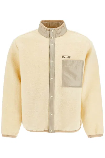 Apc Ewan Wool Effect Fleece Bl In Yellow