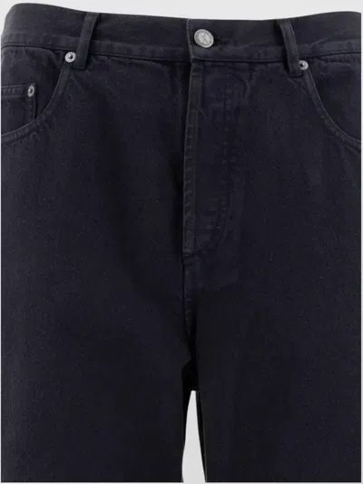 Apc Fairfax Five-pocket Belt Loop Rivet Trousers In Blue