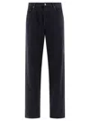 Apc Fairfax Five-pocket Belt Loop Rivet Trousers In Black