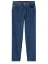 Apc Sailor Cropped Jeans In Blue