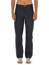 Apc A.p.c. Mens Martin Stonewashed Black Denim Jeans In Blue