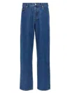 Apc Indigo Blue Cotton Straight-leg Jeans In Blue