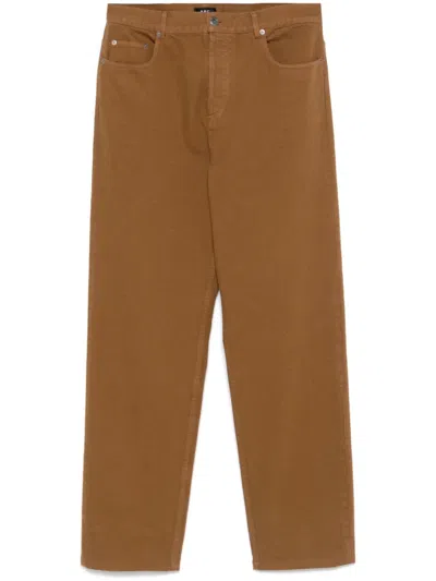 Apc Fairfax Jeans In Braun