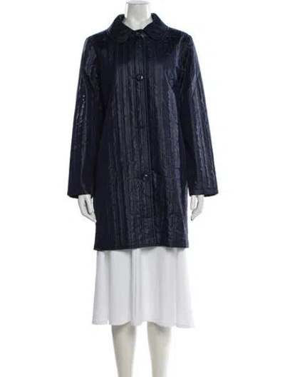 Pre-owned A.p.c. Faux Fur Coat In Blue