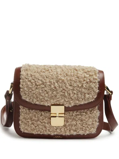 A.p.c. Grace Small Crossbody In Brown