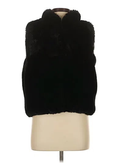 Pre-owned Apc Faux Fur Vest In Black