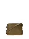 Apc Faux Leather Shoulder Bag In Green