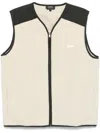 Apc Faux-shearling Vest In Neutrals