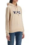 Apc Logo Printed Drawstring Hoodie