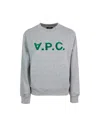 Apc Flocked-logo Cotton Jumper In Plb