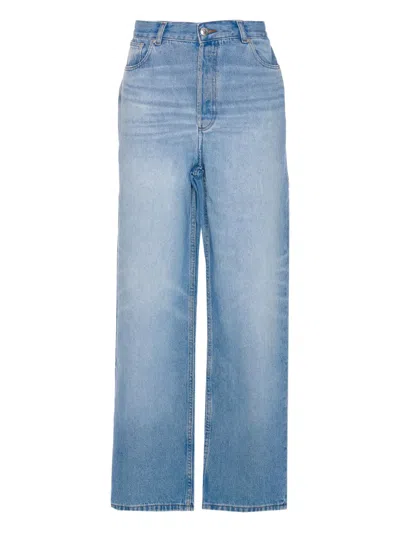 Apc A.p.c. Straight Leg Jeans In Blue