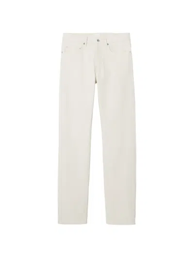 A.p.c. Five-pocket Straight Trousers In Neutral