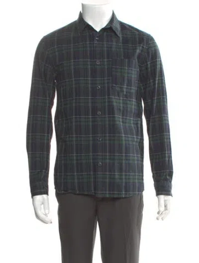 Pre-owned Apc Flannel Plaid Print Shirt In Multi