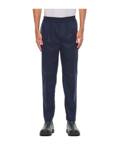 Apc Flannel Trousers In Blue