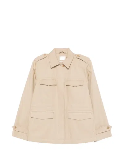 Apc Flap-pocket Jacket In Neutral