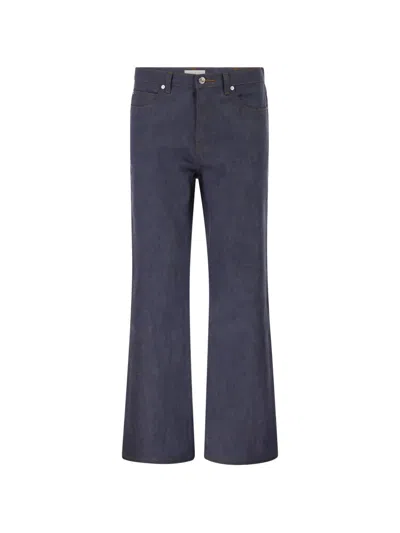Apc Flared-leg Jeans In Blue
