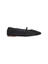 Apc Embroidered Ballerina Shoes In Black