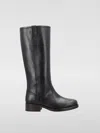 Apc A.p.c. High Leather Boots In Schwarz