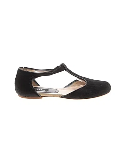Pre-owned A.p.c. Flats In Black