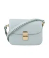 Apc A.p.c. Grace Small Leather Crossbody Bag In Gray
