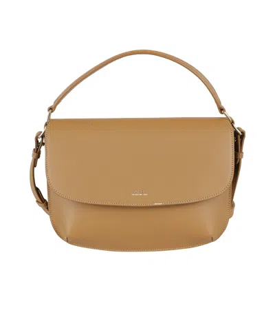 Apc Flip Shoulder Bag In Nude