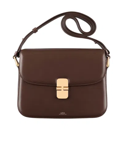 Apc Flip Shoulder Bag In Red