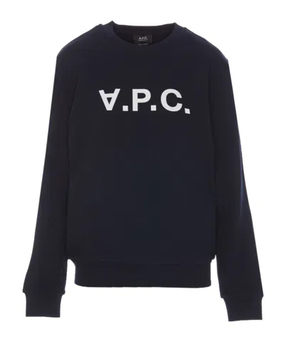 APC A.P.C. LOGO PRINTED CREWNECK SWEATSHIRT