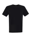 Apc Flocked-logo Cotton T-shirt In Black