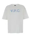 Apc White Oversized T-shirt With Vpc Print In Cotton Man In White