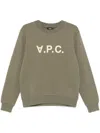 APC FLOCKED-LOGO SWEATSHIRT