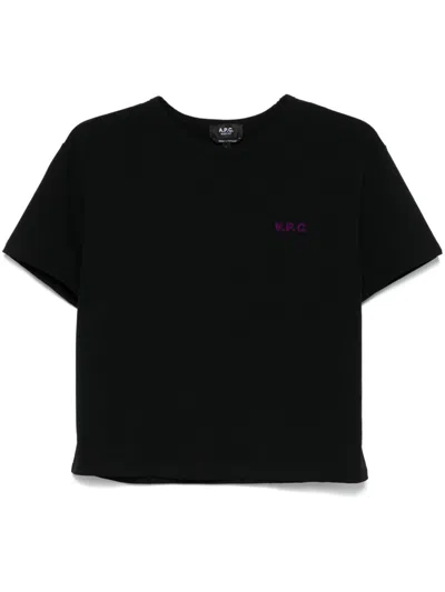 APC FLOCKED-LOGO T-SHIRT