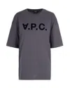 Apc A.p.c. Logo Printed T-shirt In Blue