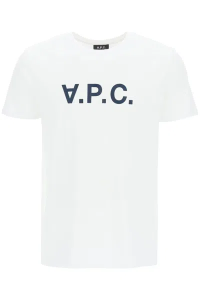 APC A.P.C. FLOCKED VPC LOGO T SHIRT