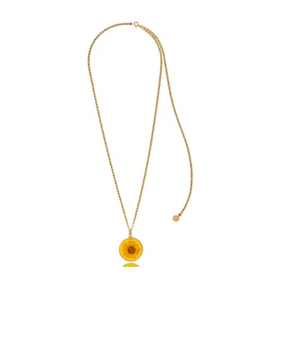 APC A.P.C. FLOWER PENDANT NECKLACE